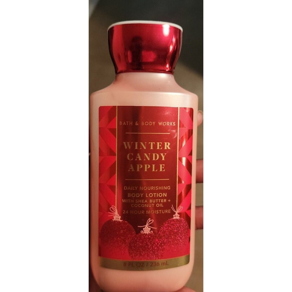 Bath & Body Works WINTER CANDY APPLE Body Lotion 8 FL OZ NEW